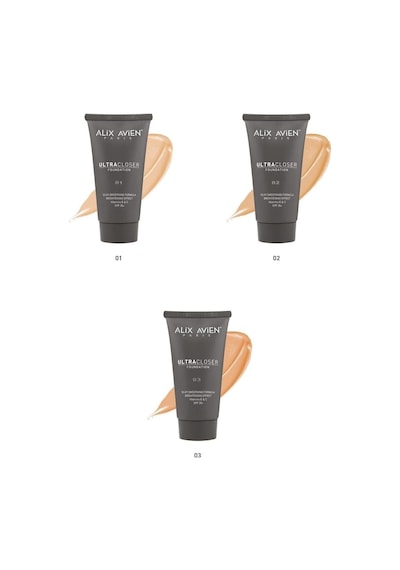 Ultra Kapatıcı Nemlendirici Spf35 Faktör Ve E & C Vitaminli Fondöten - Ultracloser Foundation 02 Çok Renkli