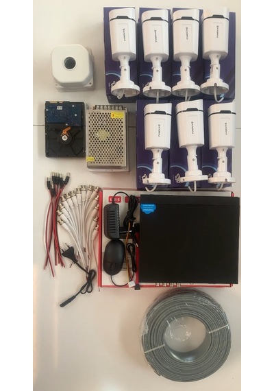 7'lı Kamera Seti - 5mp Sony Seculensli 1080p Kdj-7s-4w-p
