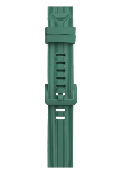 Apple Watch 38mm Uyumlu Kr408 Çizgili Silikon Kordon - Yeşil