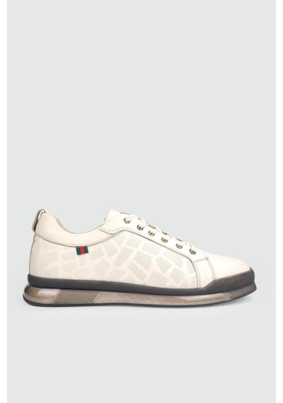 Pepita 6583 İtal Fashion Erkek Deri Sneakers Ayakkabı Beyaz