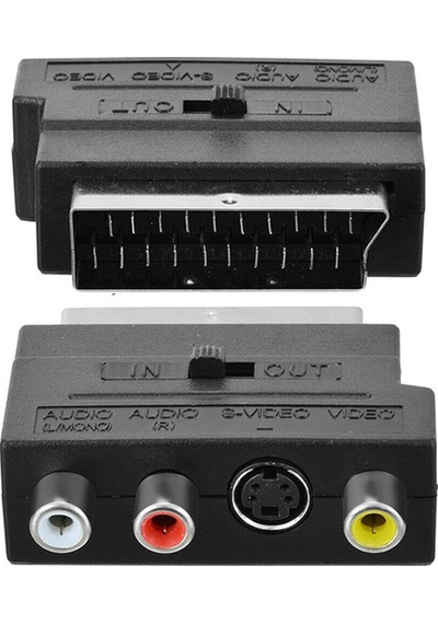 Scart Adaptör Switch'li İn-out