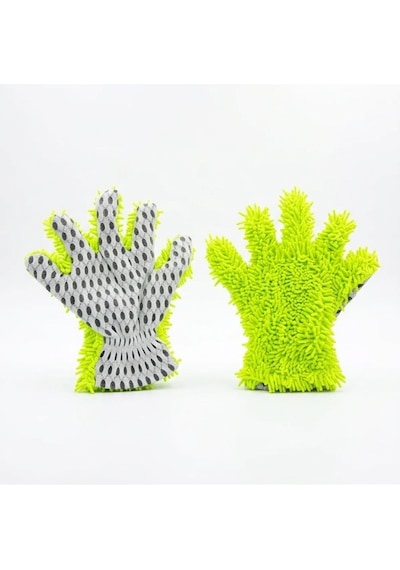 Çift Taraflı Mikrofiber Şönil Tüylü 5 Parmaklı Araba Oto Yıkama Temizlik Eldiveni Yeşil Beyaz Oto Aksesuarcım Çift Taraflı Mikrofiber Şönil Tüylü 5 Parmaklı Araba Oto Yıkama Temizlik Eldiveni Yeşil Beyaz Oto Aksesuarcım