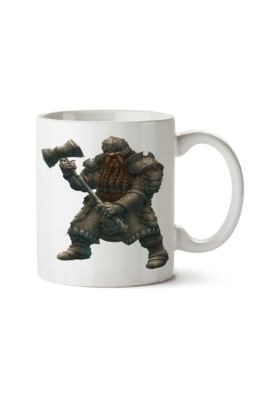 Dwarf-png-file İki Tarafı Baskılı Kupa Bardak Çok Renkli