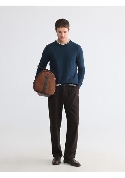 Lcw Vision Petrol Bisiklet Yaka Regular Fit Erkek Triko Kazak