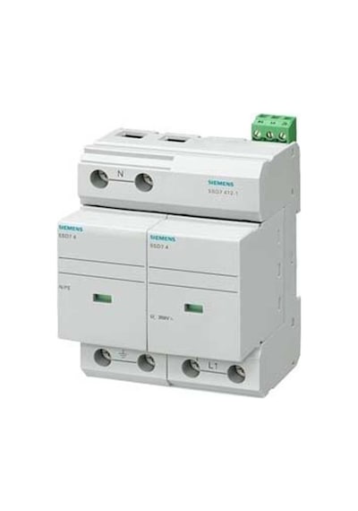 Siemens 5sd7412 1 B Sınıfı 2 Kutuplu Tt Ve Tn S Sistemleri İçin Yıldırıma Karşı Koruyucu Parafudr