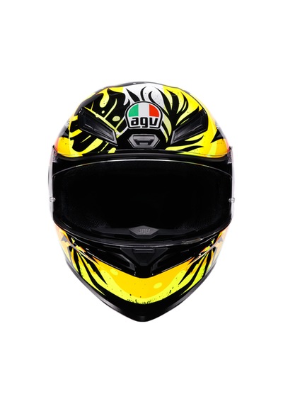 Agv Kask/k1 S Tropıcrush Black/orange Çok Renkli
