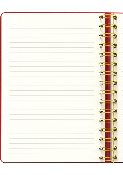 Melimelek Çizgili Defter Kırmızı Bez Ciltli - Ceyda Düvenci Kırmızı