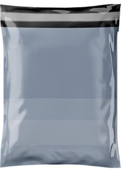 Etiket Plastik Kargo Poşeti Cepli 22x30x5 Cm 1pk 50 Adet Gri 2 X 4