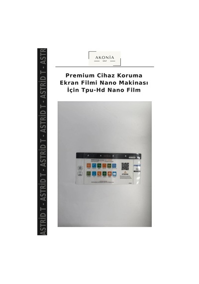 Premium Cihaz Koruma Ekran Filmi Nano Makinası İçin Tpu-hd Nano Film