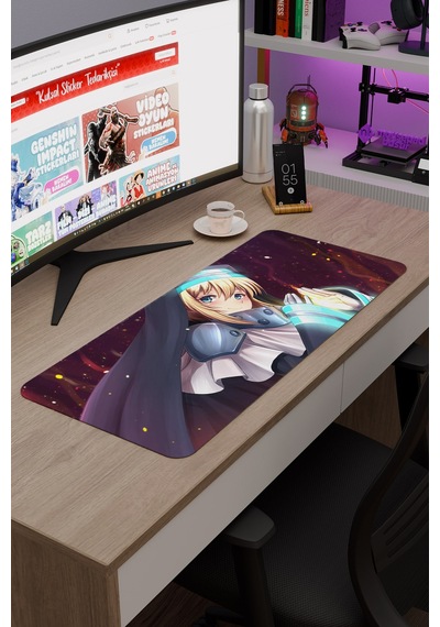Fire Force Anime V2 - 70x30 Xl Gaming Kauçuk Kaymaz Taban Mouse Pad Fare Altlığı