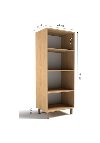 2 Kapaklı 3 Raflı Gardırop Mdf Kapak Beyaz