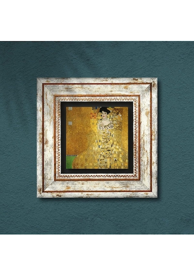 Lexroo Gustav Klimt Adele Bloch-bauer'in Portresi Taş Duvar Tablosu - Çerçeveli Taş Tablo