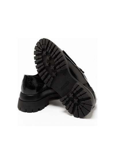 Pelle Nero Oxford Klasik Kadın 2p5778dm Donna Serena 5778dm Oxf Ro Ne/abr Pel Ne Siyah