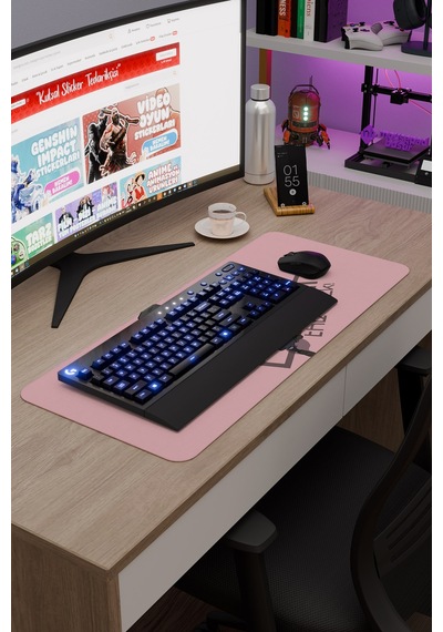 Bochi The Rock Anime V1 - 70x30 Xl Gaming Kauçuk Kaymaz Taban Mouse Pad Fare Altlığı