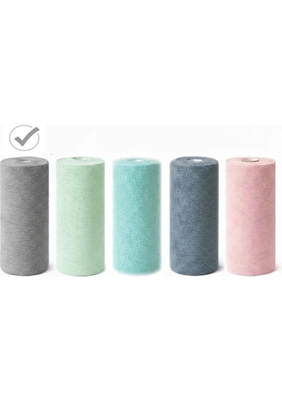 Fb Cup 20'li Rulo Mikro-fb Çok Amaçlı %100 Mikrofiber Temizlik Bezi 25x32 Kopart Kullan Antrasit Gri Koyu Mavi