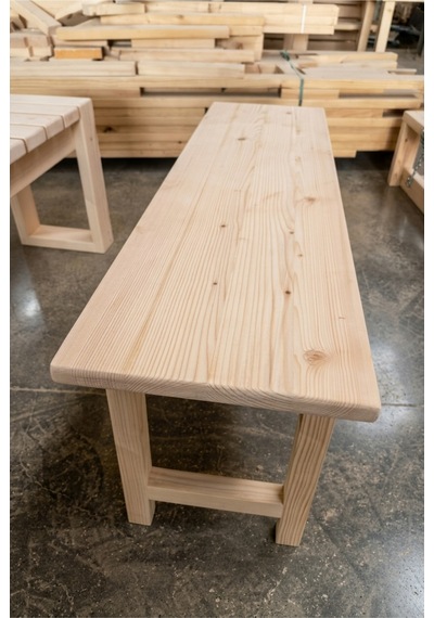 Milena Bench Naturel Bank 30x100 Ham Ladin Ağacı Ahşap