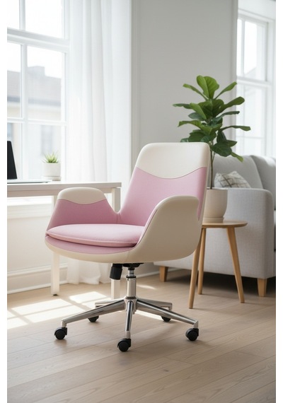 Upstyle Lodos Kumaş Ergonomik Çalışma Koltuğu Pembe Krom 66 125 65 Cm Toz Pembe / Krem Detay Upstyle Lodos Kumaş Ergonomik Çalışma Koltuğu Pembe Krom 66 125 65 Cm Toz Pembe / Krem Detay