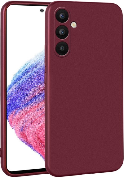 Zore Galaxy Uyumlu A34 Kılıf Premier Silikon Kapak - Mürdüm Mürdüm