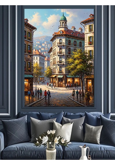 Ahşap Tablo Dalgaların İçinden Çıkan Denizkızı