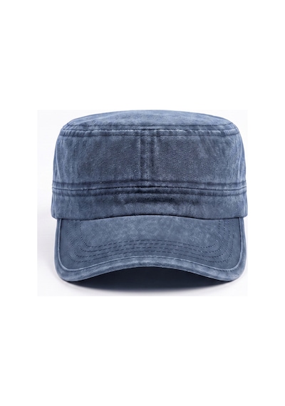 Mollycrush Premium Eskitme Castro Şapka Lacivert Unisex Rahat Kalıp Vintage Kep Model Lacivert