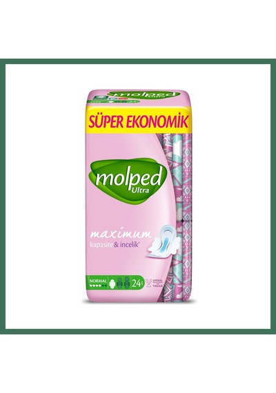 Molped Ultra Hijyenik Anatomik Ped Normal Süper Eko 24 Adet Bss