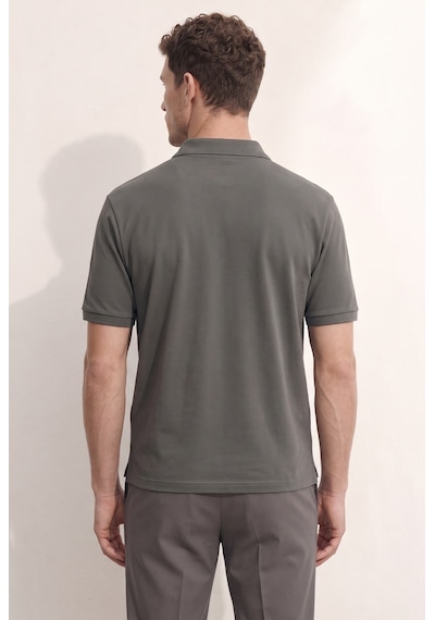 D'S Damat Ds Damat Regular Fit Füme %100 Pamuklu Uzun Ömürlü Kıvrılmaz Polo Yaka Nakışlı T-shirt 4hc14ort51000 F01