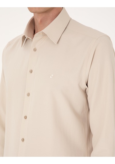 Pierre Cardin Erkek Bej Gömlek Basic 50316734-vr011 Bej
