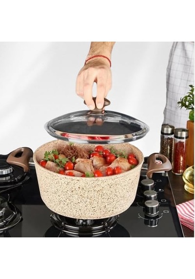 Falez Cre 3020 Creamy Granıtec 28 Cm Derin Tencere Diğer