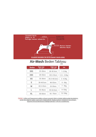 Air-Mesh Küçük ve Orta Irk Kedi Köpek Göğüs Tasması - Yumuşak, Nefes Alabilir, Dayanıklı OMNİA 3XS