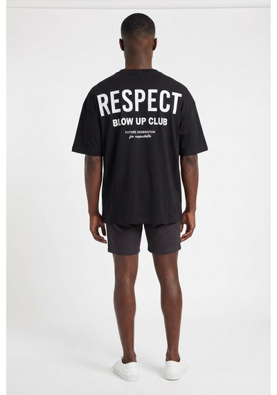 Blow Up Future Gen Club Oversize Erkek T-shirt 141236 Siyah