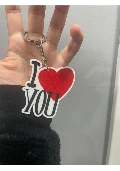 I Love You Seni Seviyorum Sevimli Figür Karakter Anahtarlık Çok Renkli 45287511