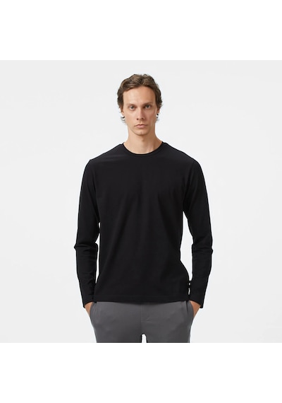 Nautica Classic Fit Erkek Uzun Kollu T-shirt V57007t Siyah