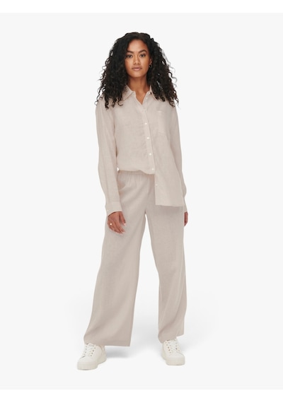Only Onltokyo Hw Lınen Blend St Pant Pnt Noos Kadın Bej Pantolon - 15259590
