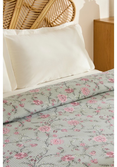 Karaca Home Nymira %100 Pamuk Çift Kişilik Tek Pike Mint Mint