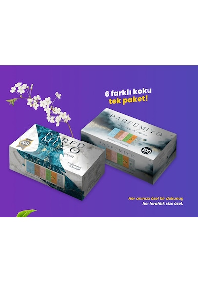 Parfümiyo Karışık Kolonyalı Mendil 100'lü