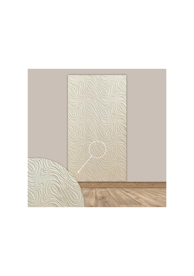 Akustik Keçe Panel, Dalgalı Desen, 52x98 Cm, 10 Adet