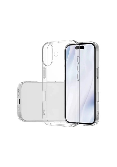 Apple Uyumlu iPad iPhone 17 Kılıf Zore Süper Silikon Kapak Şeffaf