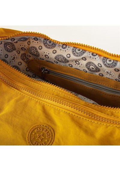 Nas Bag Unisex Zararlı Kimyasal İçermeyen Su İtici Özelliğe Sahip Omuz Ve Sırt Çantası Dönüştürülebilir Tasarım Hardal