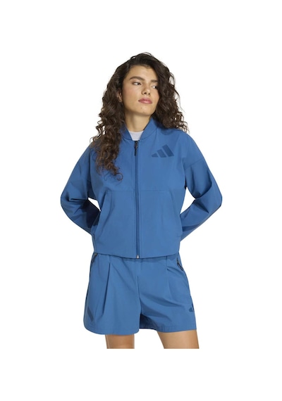 Adidas Z.n.e Woven Bom Kadın Mavi Dik Yaka Ceket Mavi