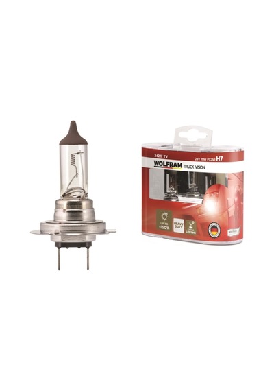 Wolfram 34217TV Ampul H7 24v 70w Truck Vısıon + 150% Fazla Işık