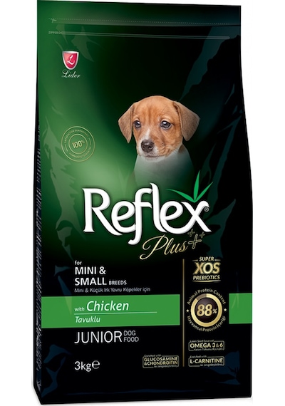 Reflex Plus Junior Small Tavuklu Küçük Irk Yavru Köpek Maması 3 KG