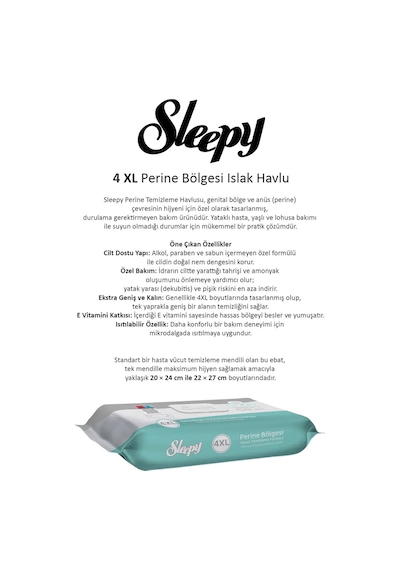 Sleepy 3'lü Perine Bölgesi Vücut Havlusu 50'li Ve Rosıe Tekli