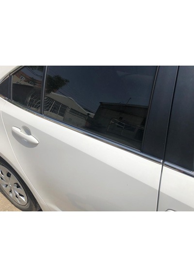 Toyota Corolla Uyumlu 2019 Sonrası Cam Çıtası 8 Parça Paslanmaz Krom
