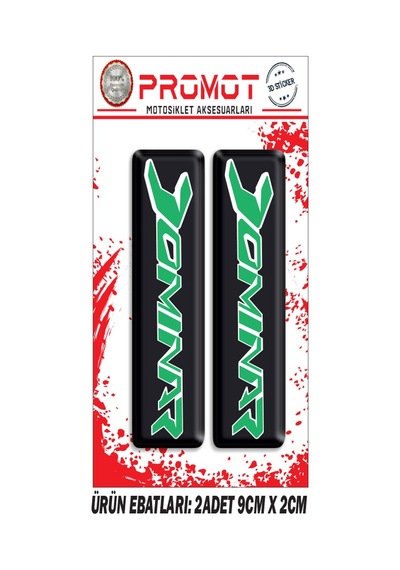 Damla Logo Dominar Ön Maşa Kabartmalı 2'li Sticker 3 Nötr
