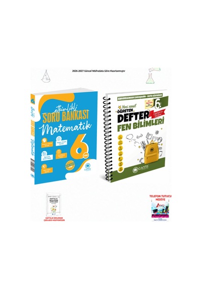 Çanta 6. Sınıf Matematik Ve Fen Bilimleri 2 Kitap Seti