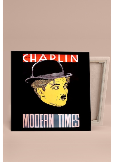 Charlie Chaplin Modern Times Modern Zamanlar Kanvas Tablo 140 x 140