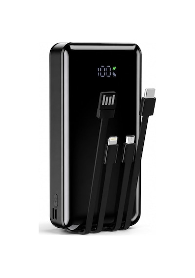 20000mah Dahili Çoklu Kablolu Powerbank, Dijital Göstergeli Taşınabilir Şarj Cihazı, Yüksek Şarj Kapasiteli, Ofis Okul Seyahat Kamp İçin Hızlı Şarj Destekli Type-c Lightning Uyumlu Powerbank 20000mah Dahili Çoklu Kablolu Powerbank, Dijital Göstergeli Taşınabilir Şarj Cihazı, Yüksek Şarj Kapasiteli, Ofis Okul Seyahat Kamp İçin Hızlı Şarj Destekli Type-c Lightning Uyumlu Powerbank