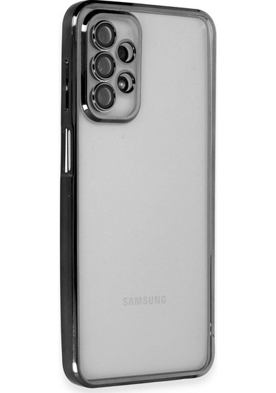 Samsung Galaxy A23 4g Uyumlu Kılıf Lensli Silikon - Siyah