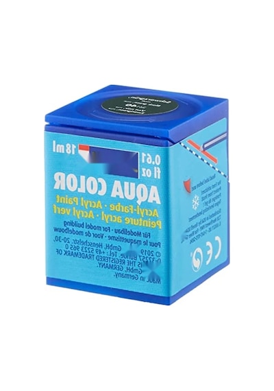 Su Bazlı Akrilik Maket Boyası - Siyah Yeşil Mat 18 Ml 0.2 L