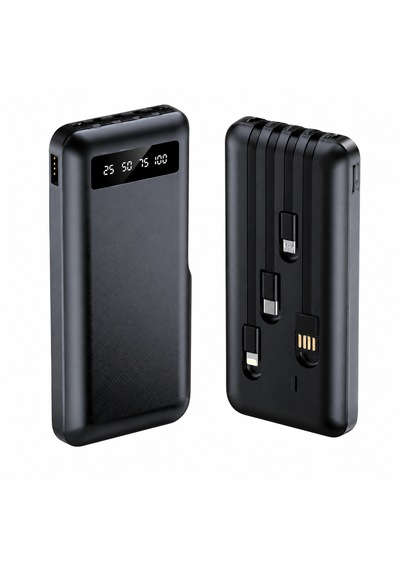 20.000 Mah Dijital Ekranlı Powerbank Yüksek Performanslı 4 Çıkışlı Dahili Kablolu Taşınabilir Batarya Diğer